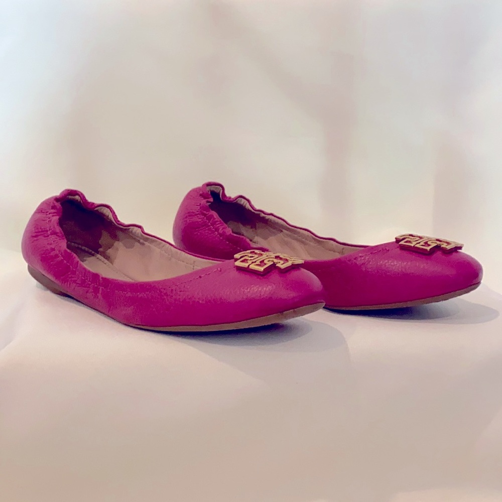 Fuchsia tory Burch ballet flats